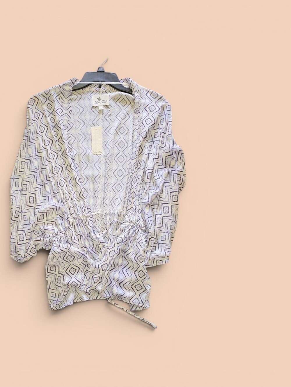 Others Follow Lavender Geo-Print Peasant Tunic